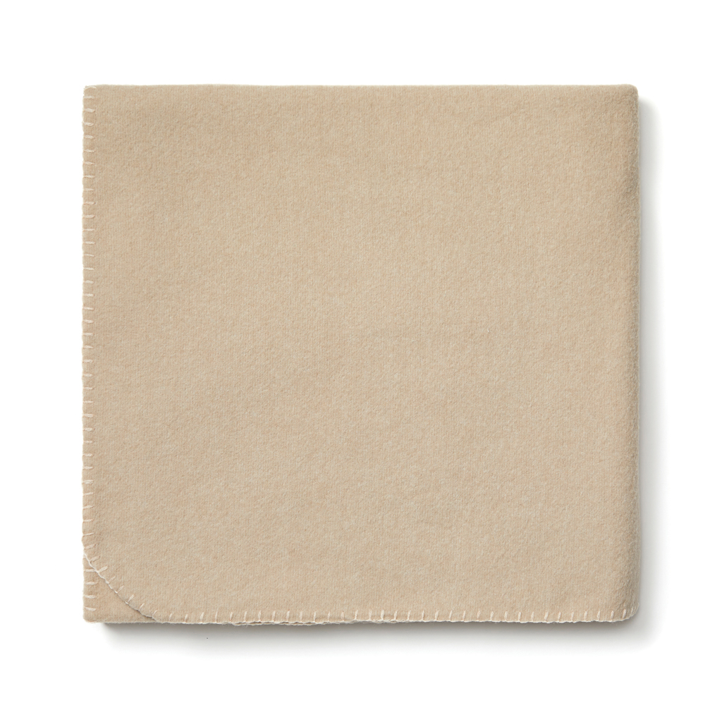 Plaid en polyester recyclé certifié Vinga Bilton_Beige
