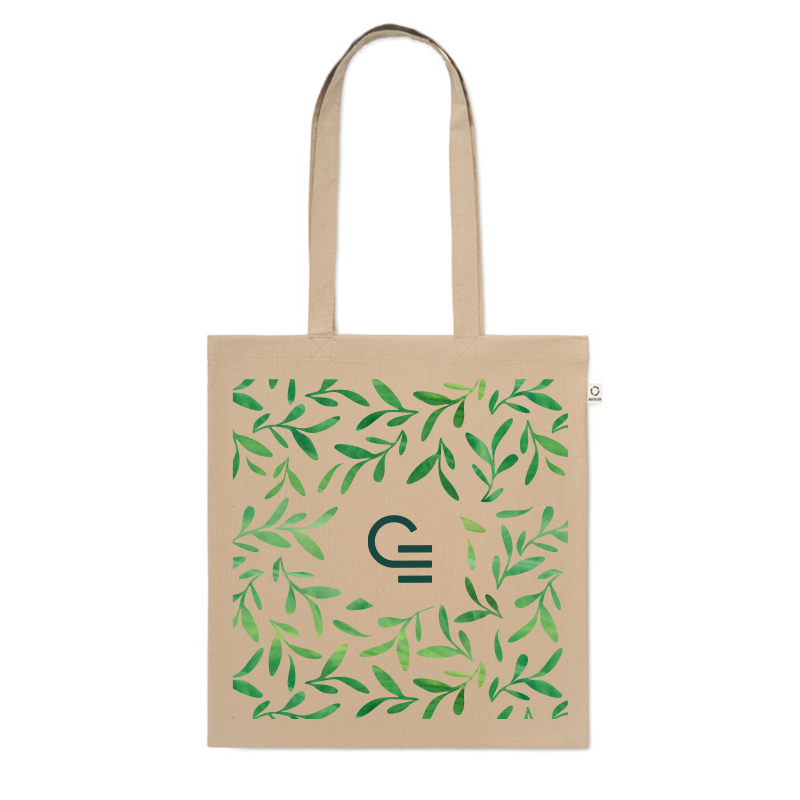 Tote bag en coton et polyester recyclés Viveka Colour 140 g _1