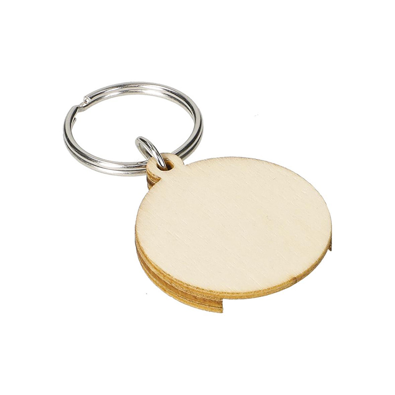 Porte-clés jeton en bois Nature_03