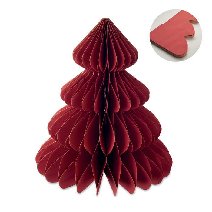 Décoration de Noël en papier plié recyclé certifié Harmobig_Rouge