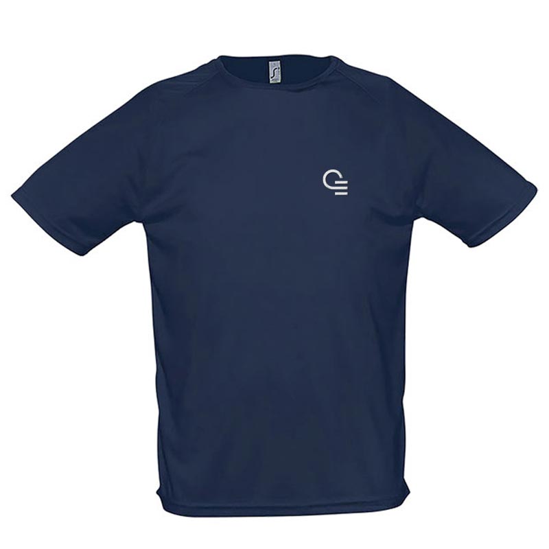 T-shirt publicitaire respirant homme Sporty 140 g - Coloris bleu