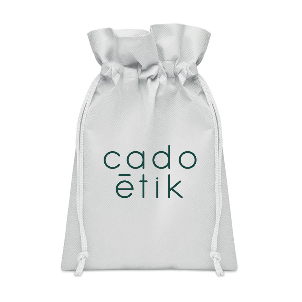 Sac à cordon en polyester recyclé rPET Okurimono 20 x 30 cm