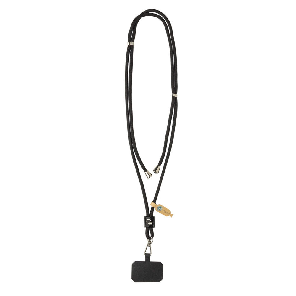 Tour de cou pour téléphone réglable en rPET recyclé certifié CarryLoop_01
