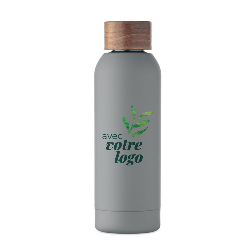 Gourde publicitaire en inox recyclé et bois Geiser 700 mL_02