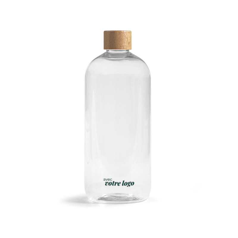 Gourde en plastique recyclé rPET et bois Bubu 750 mL_03