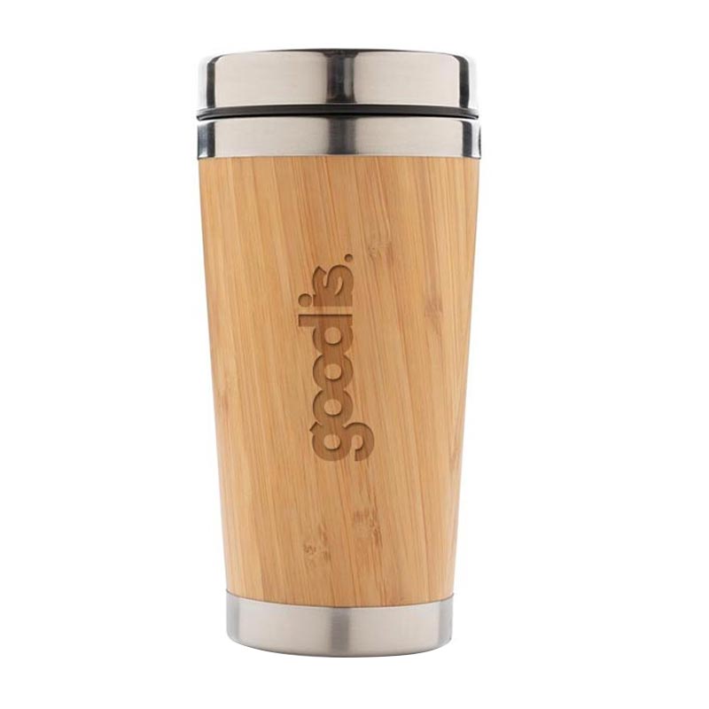 Mug isotherme en inox et bambou Tumbo 450 mL_02