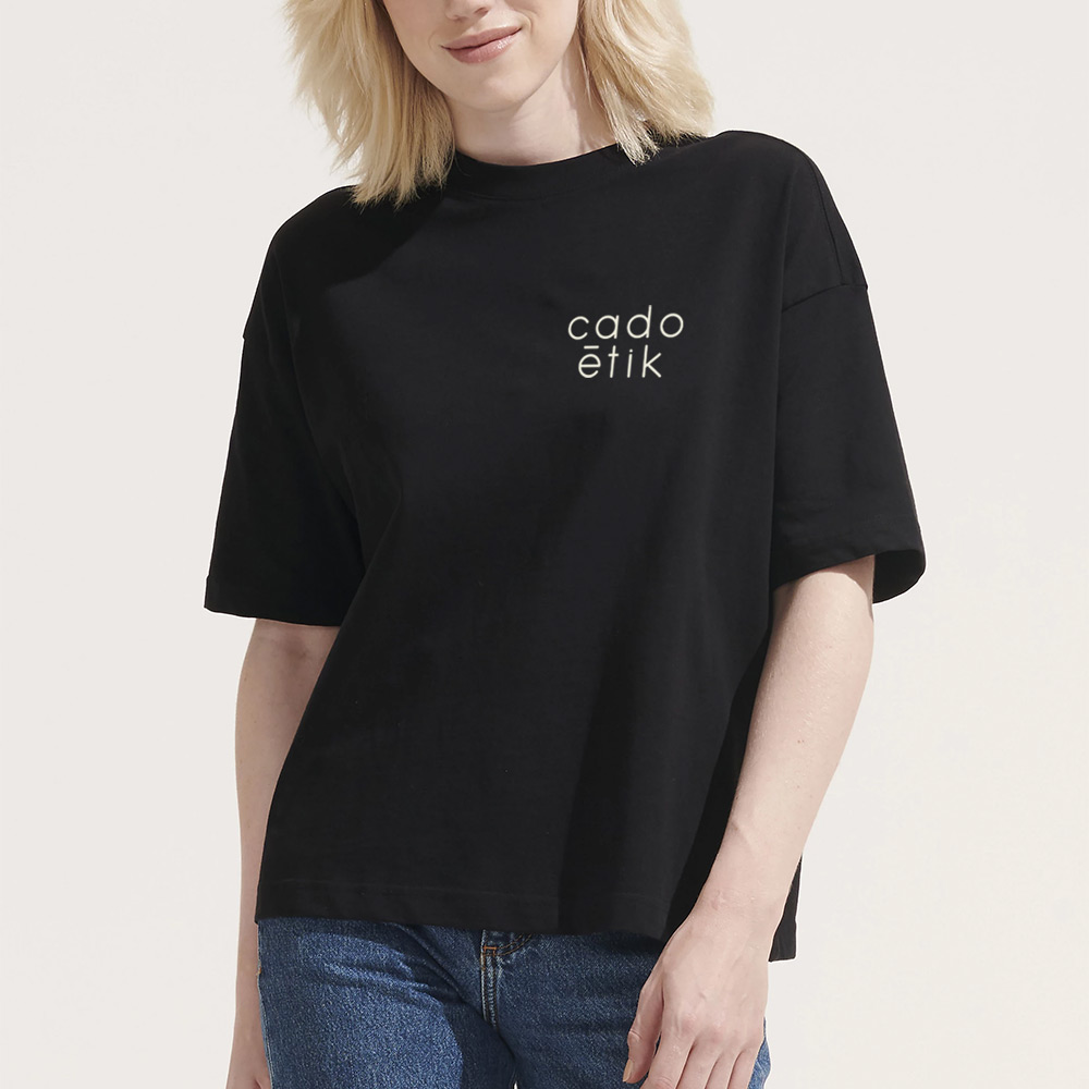 T-shirt publicitaire femme oversize en coton bio Boxy Women 180 g_00