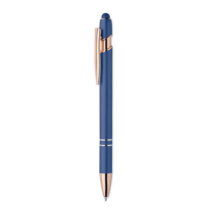 Stylo stylet en aluminium recyclé Scribble_Bleu