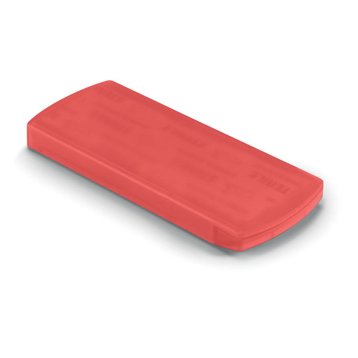 Boîte de 5 pansements Evan_Rouge transparent