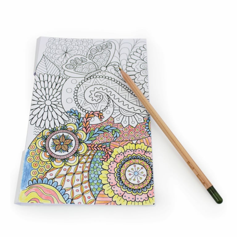 Carte à colorier en papier certifié avec crayon à graines Colors Prestige_1