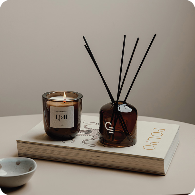 Diffuseur de parfum et bougie végétale Vinga Nordic Essence_00