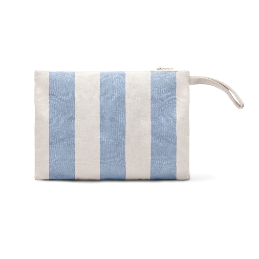 Pochette publicitaire en coton et polyester recyclés Vinga Lagoa 390 g_Bleu clair
