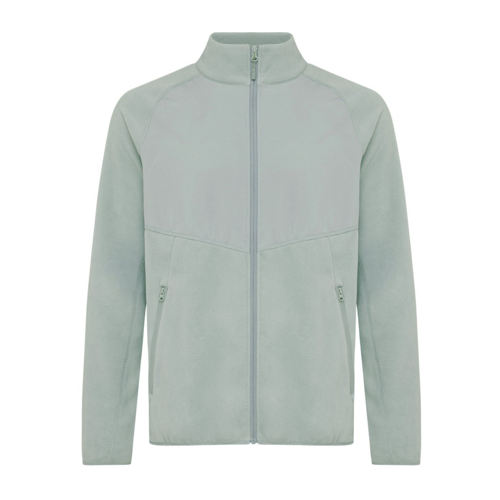 Veste polaire unisexe en polyester recyclé certifié Iqoniq Talung 240 g_Iceberg green