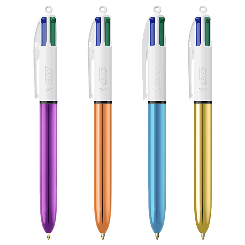 Stylo bille publicitaire BIC® 4 Couleurs Shine - Coloris disponible