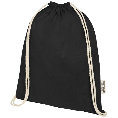 Gym bag en coton recyclé certifié Oregon 140 g _Noir