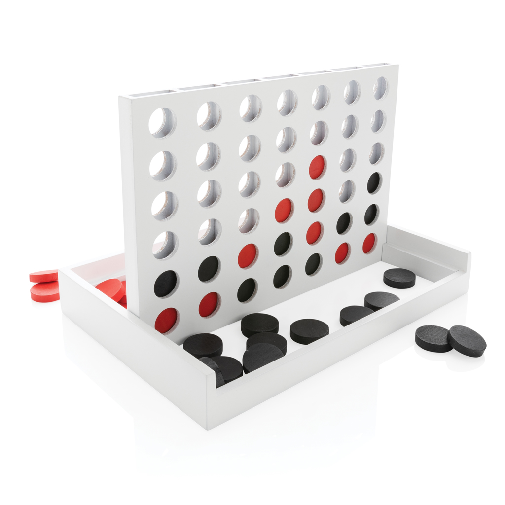 Puissance 4 en bois Stacana_Blanc