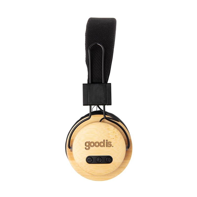 Casque audio Bluetooth en plastique recyclé et en bambou Liberwood_03
