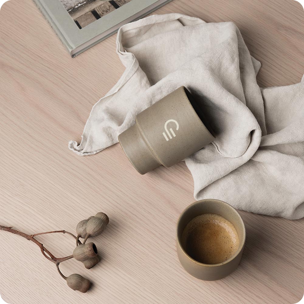 Tasse à expresso en argile recyclée certifiée Nagano 250 mL_00