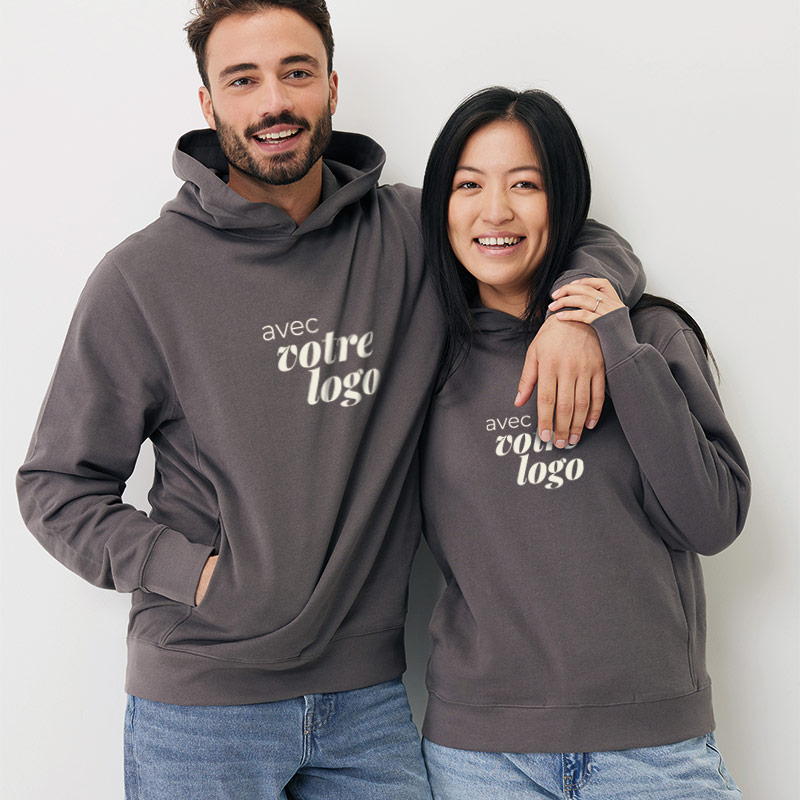 Sweat publicitaire unisexe en coton bio et recyclé Iqoniq Yengo 280 g_00