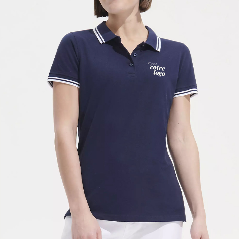 Polo publicitaire femme en coton Pasadena 200 g_00