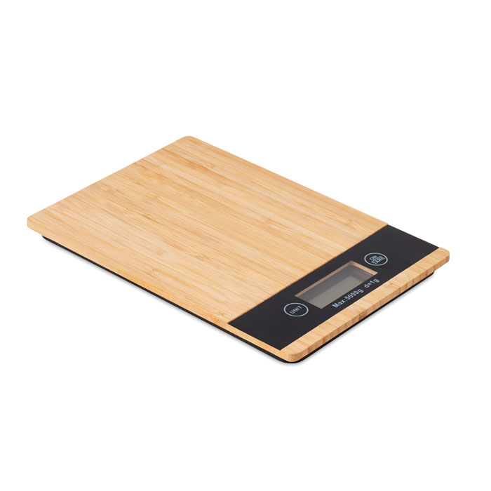 Balance de cuisine électronique en bambou Précise_Bois