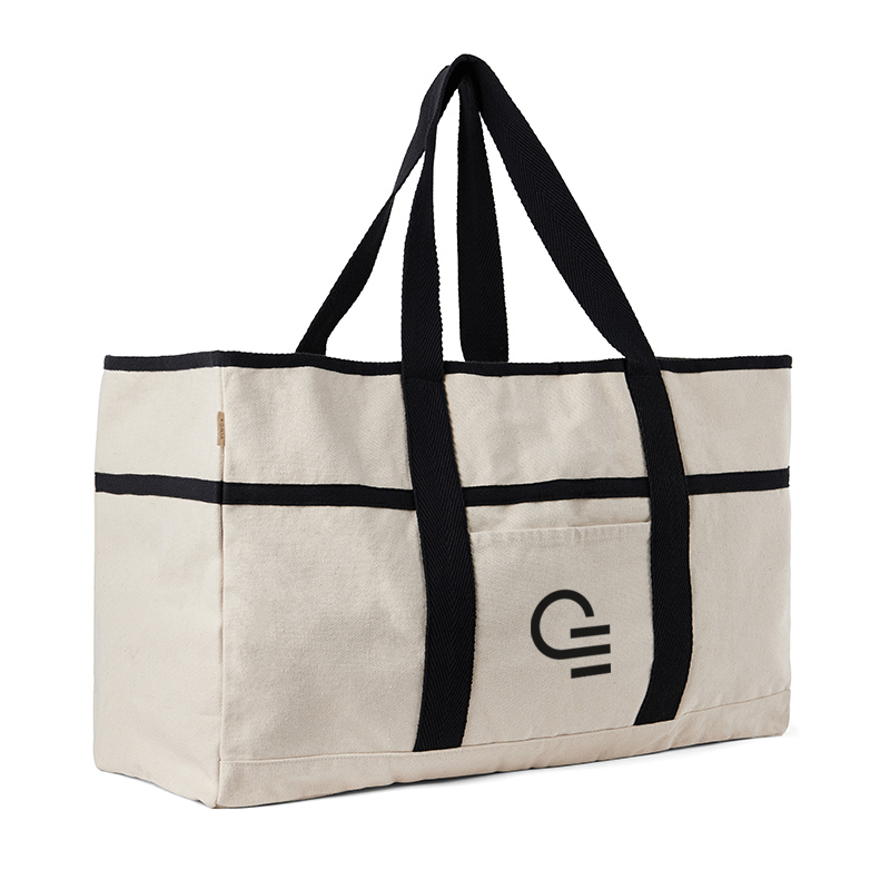 Sac de plage en coton et polyester recyclés Vinga Volonne _1