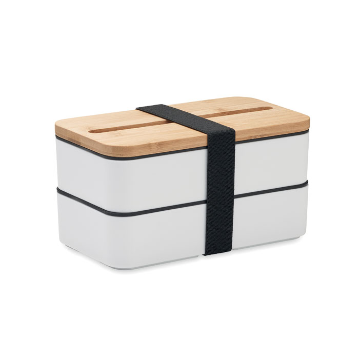 Lunch box en bambou Wint 800 mL_Blanc