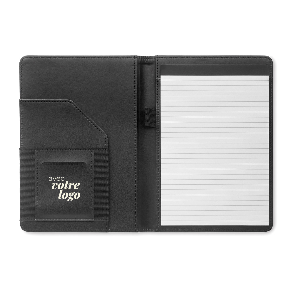 Conférencier A5 personnalisé en polyester recyclé rPET Folio_02