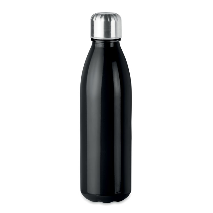Bouteille en inox et verre Aspen 650 mL_Noir