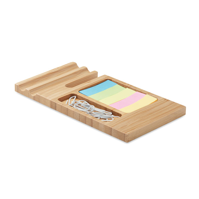Organisateur de bureau en bambou Trevis_Bois
