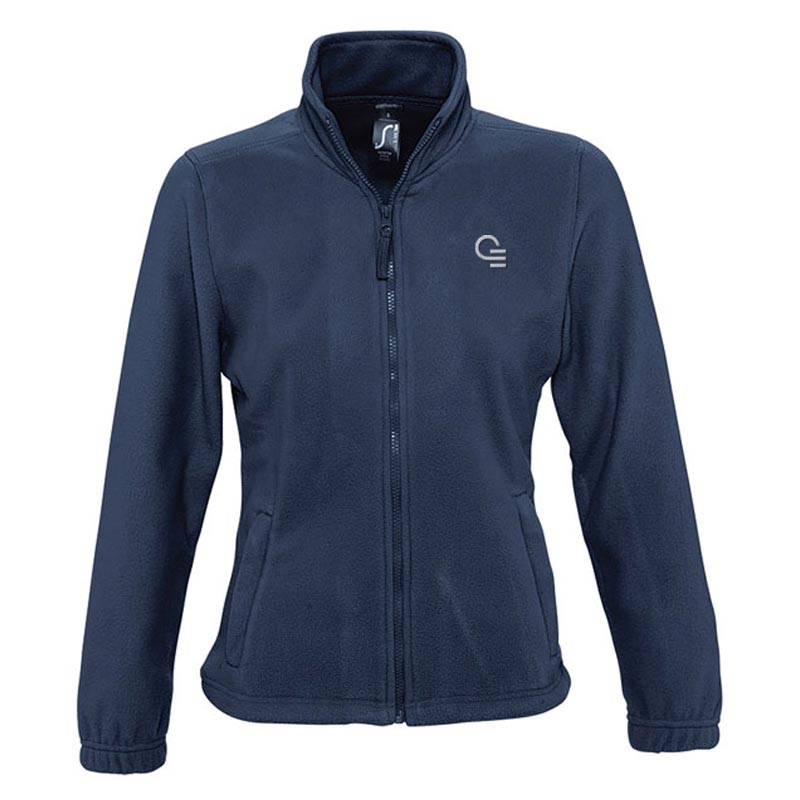 Veste polaire publicitaire zippée femme North - Coloris bleu