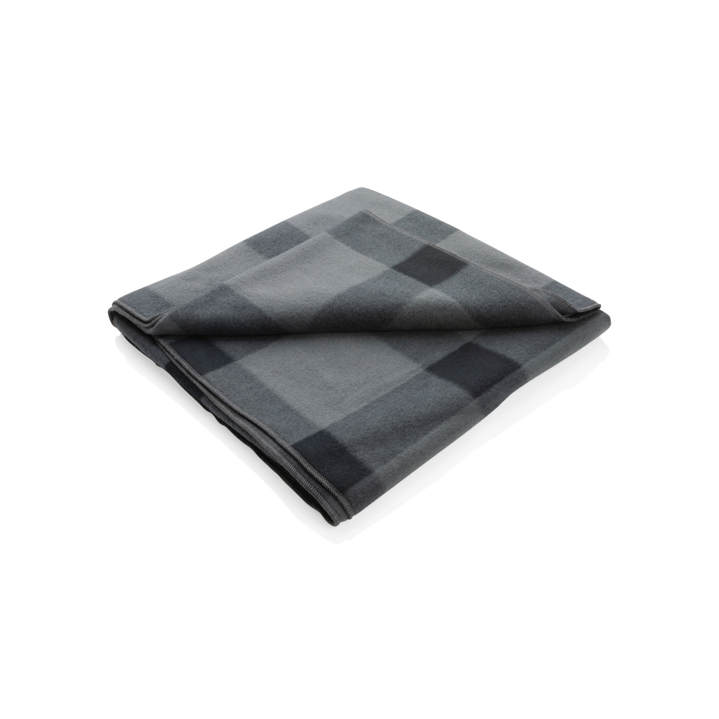 Plaid à carreaux Bulle_Antracite
