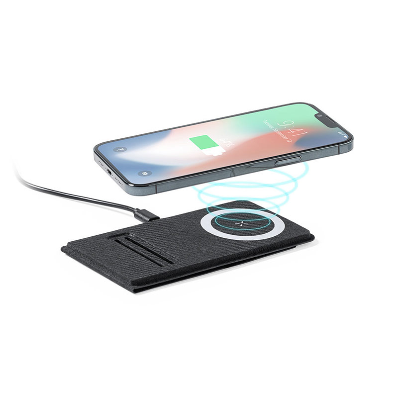 Chargeur à induction en plastique recyclé rPET Sterling 15W_02