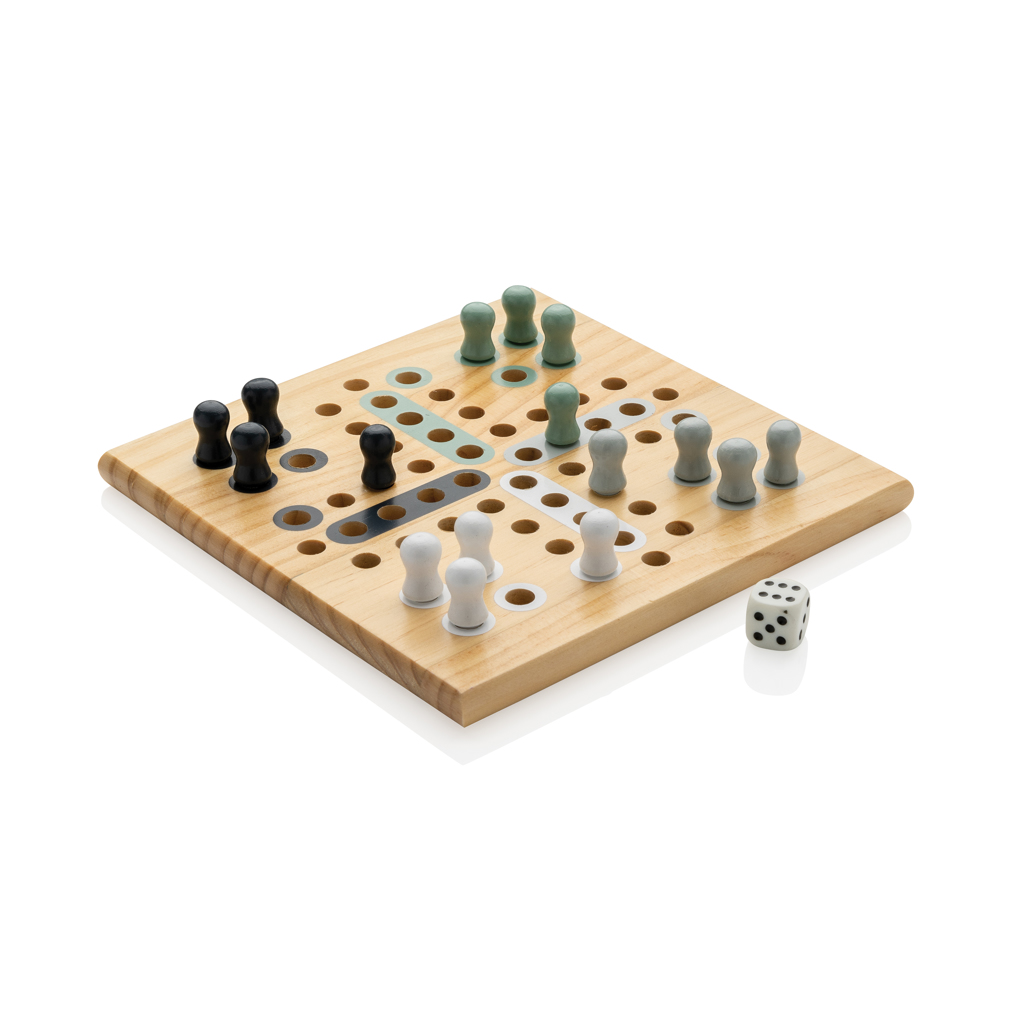 Jeu de ludo en bois Claire_Marron