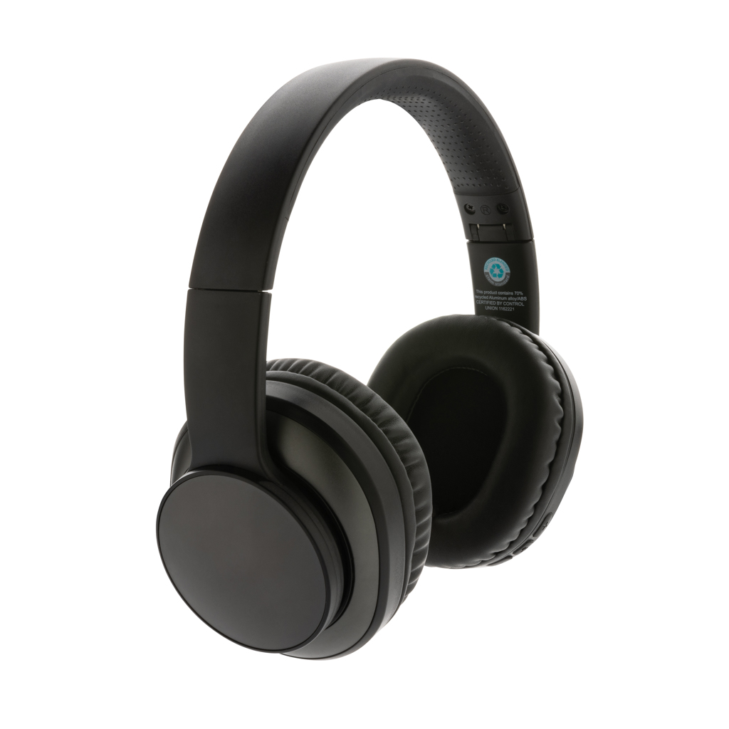 Casque audio sans fil en aluminium et plastique recyclés certifiés Terra_Gris