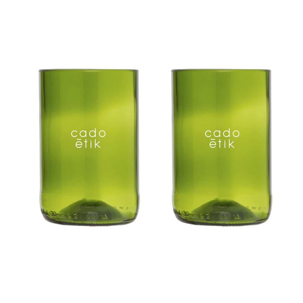 Lot de 2 verres en bouteilles recyclées Originalhome 280 mL_01