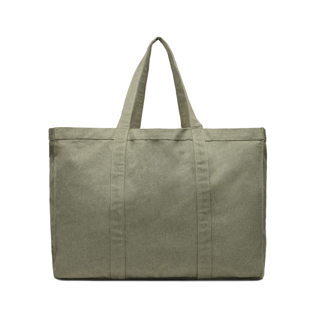 Sac shopping en coton et polyester recyclés Hilo 400 g_Vert