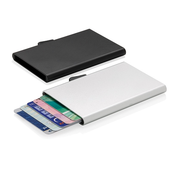 Porte-cartes personnalisé en aluminium anti-RFID C-Secure Trust - Objet publicitaire