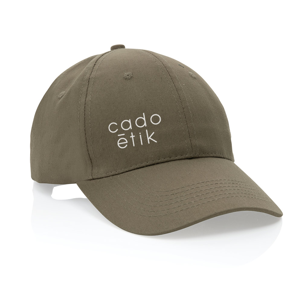 Casquette publicitaire 6 pans en coton recyclé Impact 190 g_1