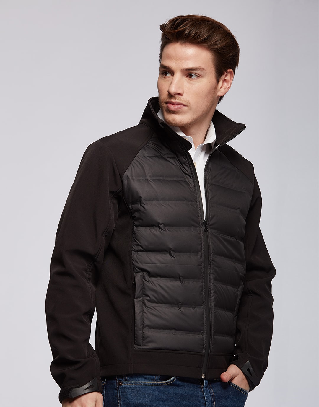 Veste softshell doudoune homme Mustaghata® Alpha_Noir