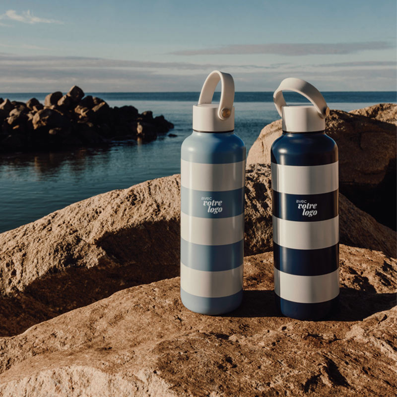 Bouteille isotherme personnalisée en inox recyclé Vinga Lagoa_00
