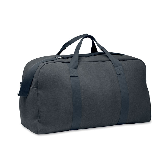 Sac week-end en coton et polyester recyclés Duffas Colour_Bleu marine