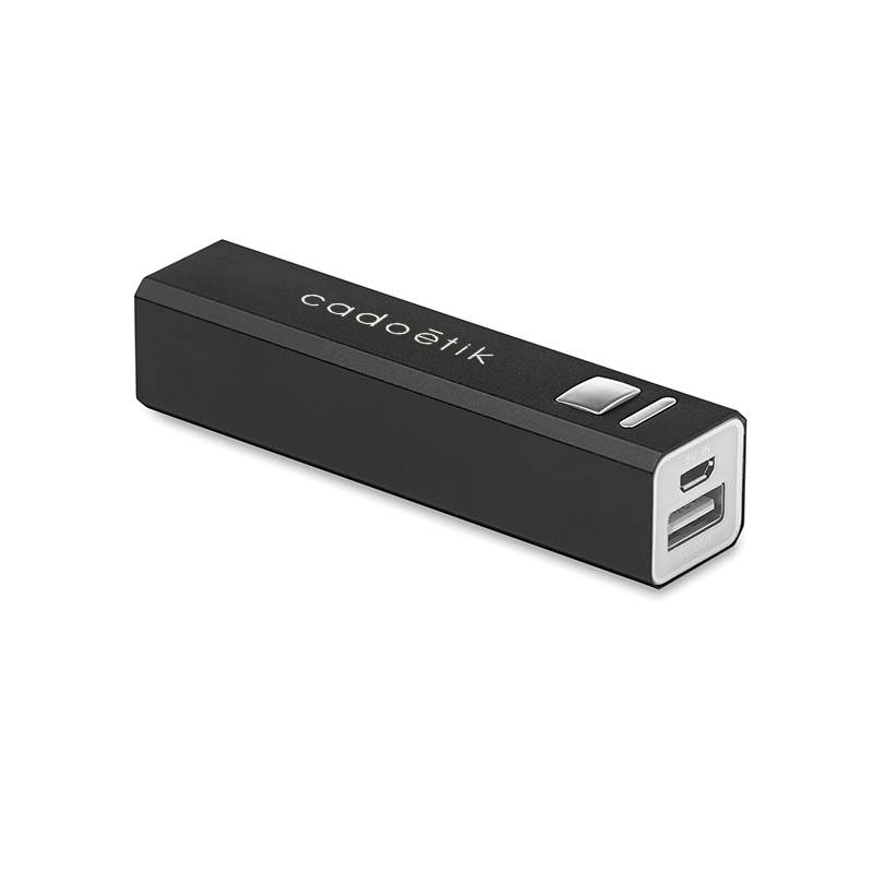 Batterie externe en aluminium recyclé Poweralu 2200 mAh_01