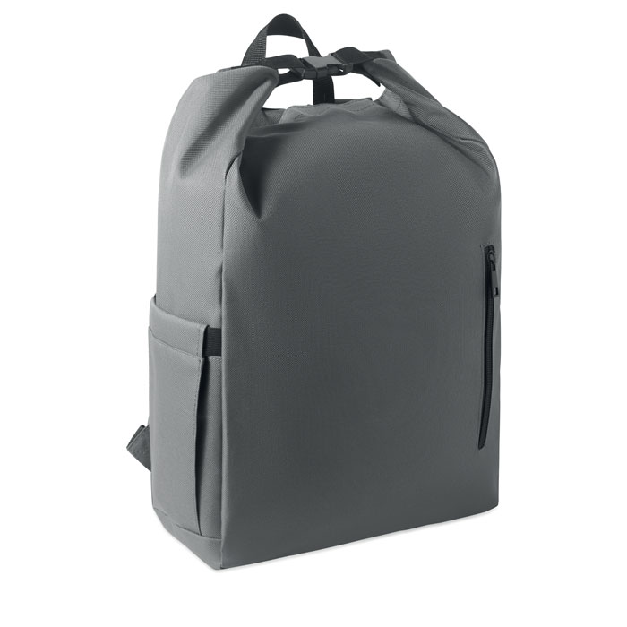 Sac à dos personnalisé ordinateur 15" rolltop Uniton_Gris pierre