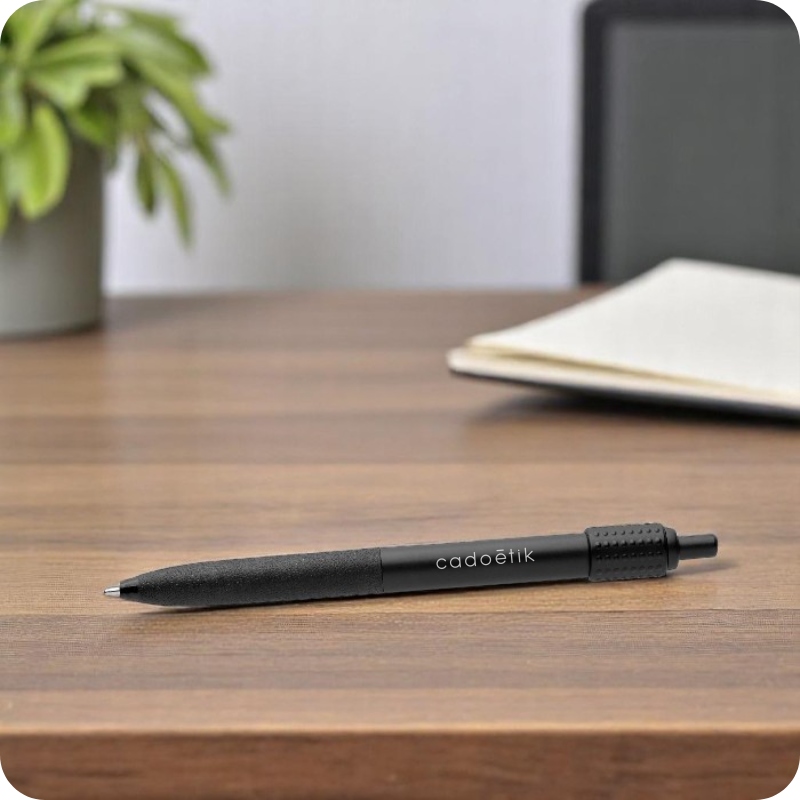 Stylo bille anti-stress en plastique recyclé certifié Quill_00