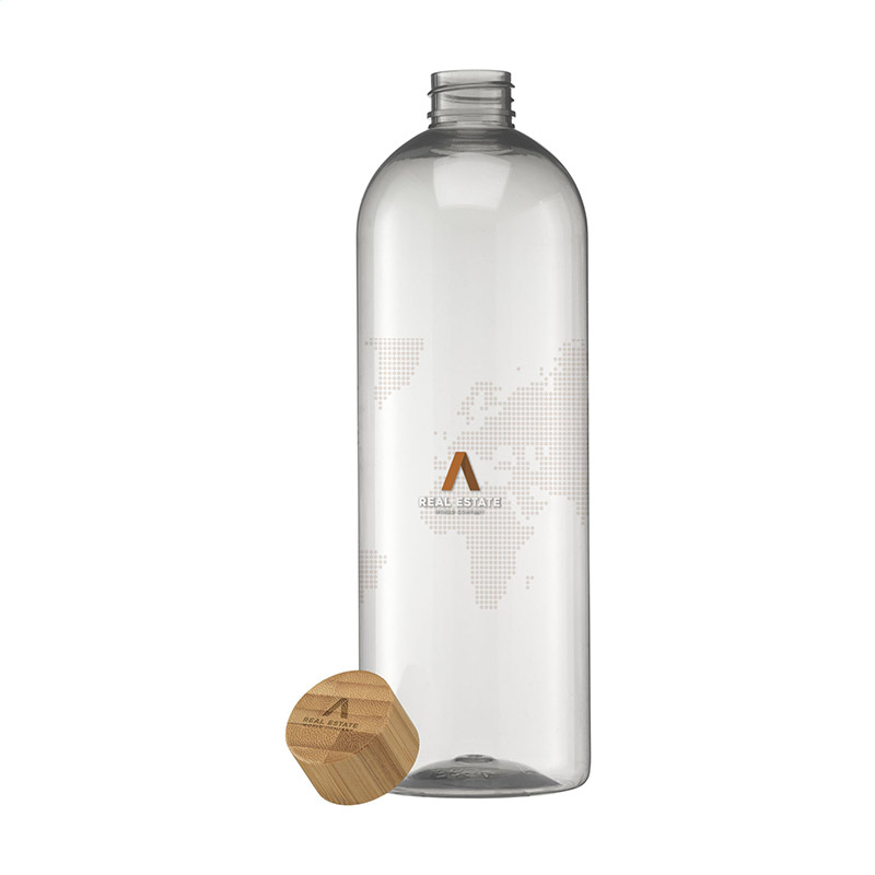 Gourde en plastique recyclé rPET et bambou Belgato 750 mL_02