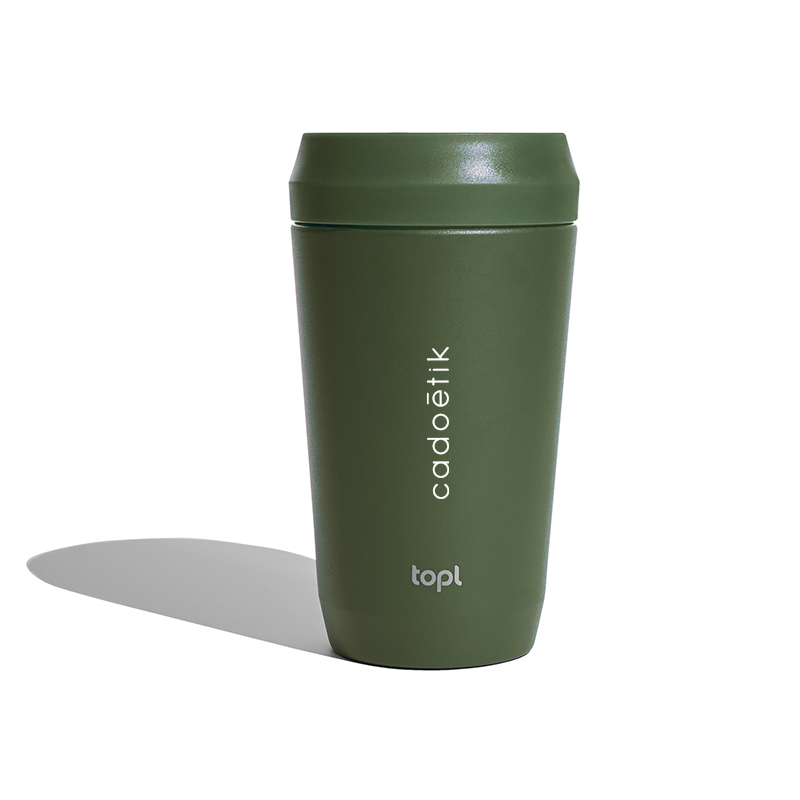 Mug isotherme en inox et plastique recyclés certifiés Topl 354 mL_01