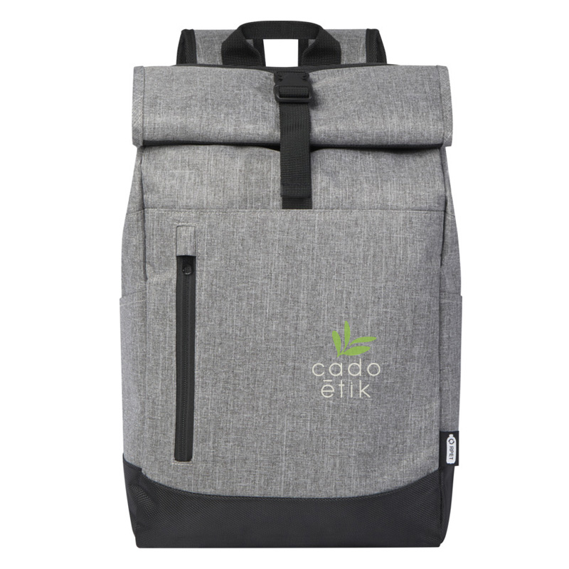 Sac à dos ordinateur 15,6" rolltop en polyester recyclé certifié Hoss 12L _1