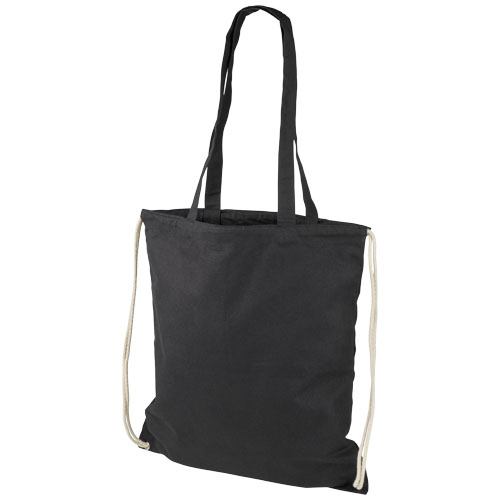 Tote bag en coton Eliza 240 g_Noir
