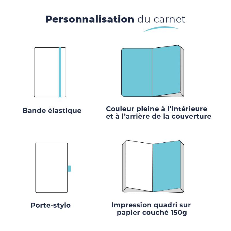 Carnet A5 Ring à personnaliser sur-mesure